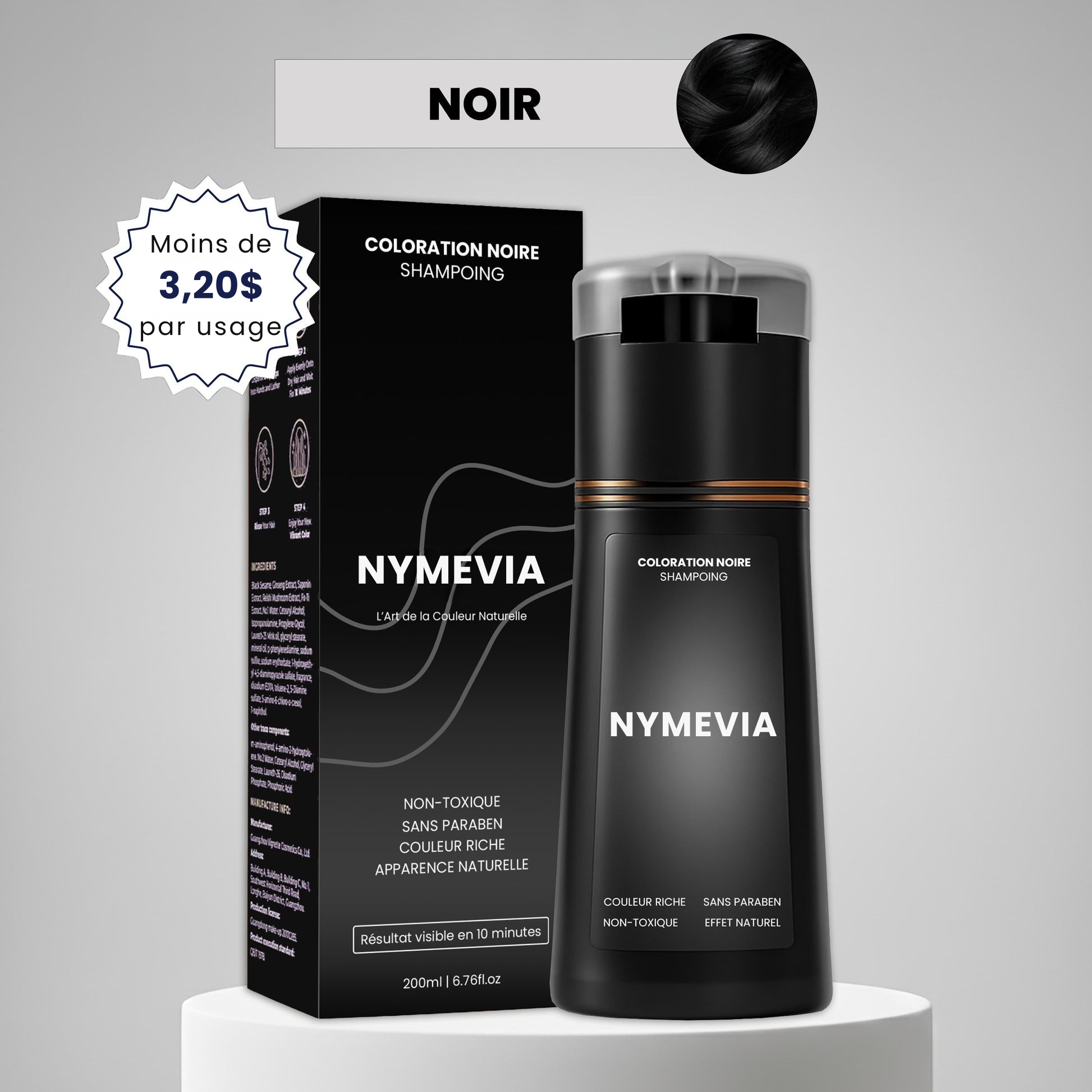 Shampoing colorant instantané