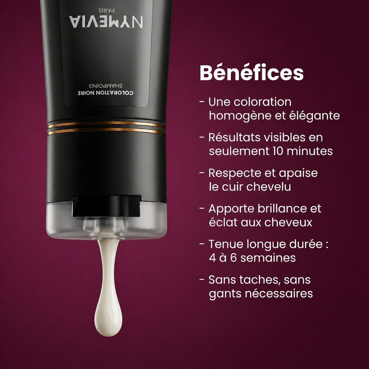 Shampoing colorant instantané